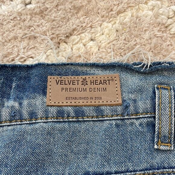 Velvet Heart Asymmetrical Denim Skirt - Picture 5 of 5